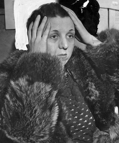 Helen with her hands on her head. Photo courtesy of LAPL.