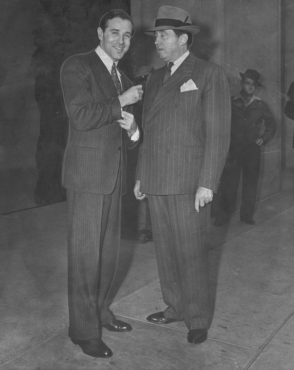 Bugsy Siegel and Jerry Geisler. [Photo courtesy of LAPL.]