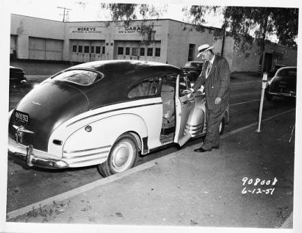 Mapes' car. [Photo courtesy of USC Digital Archive]